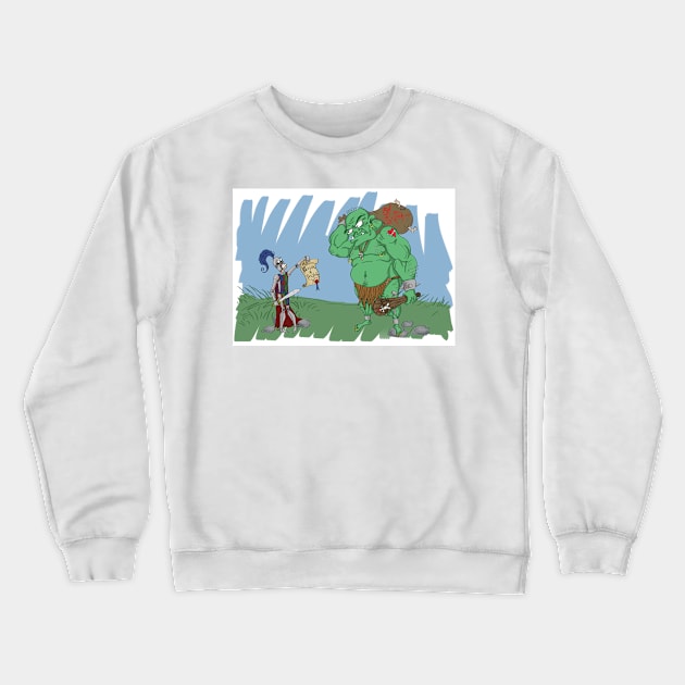 Adventure with a troll Crewneck Sweatshirt by MCStudio